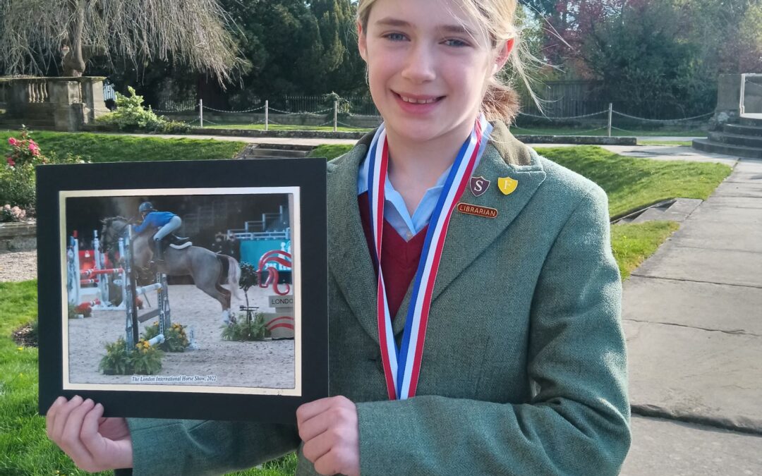Three National Wins for Queen Mary’s Pupil, Ella Kay as she comes out Victorious at the London International Horse Show